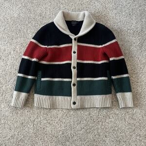 Pendleton Women’s Ranger Stripe Lambswool Cardigan Sweater Size Large